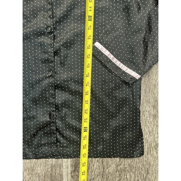 Liz Banks Intimates Black Pink Polka Dot Pajama Top Women’s Size Small Sleepwear - Picture 3 of 5